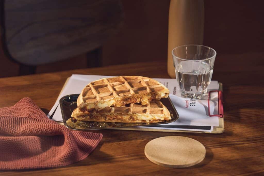 gaufre salée 4 fromages